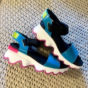 Sorel Womens Kinetic Sandal Spring Aqua Size 7